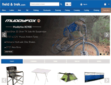 Tablet Screenshot of fieldandtrek.com